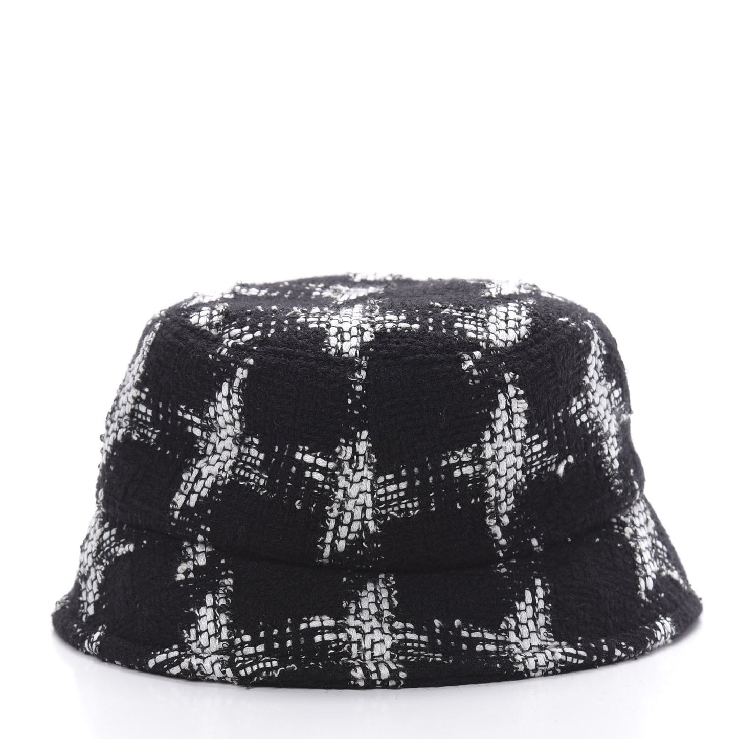 Tweed Bucket Hat S Black White