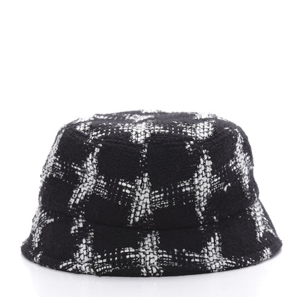 Chanel Tweed Bucket Hat S Black White 4 of 6