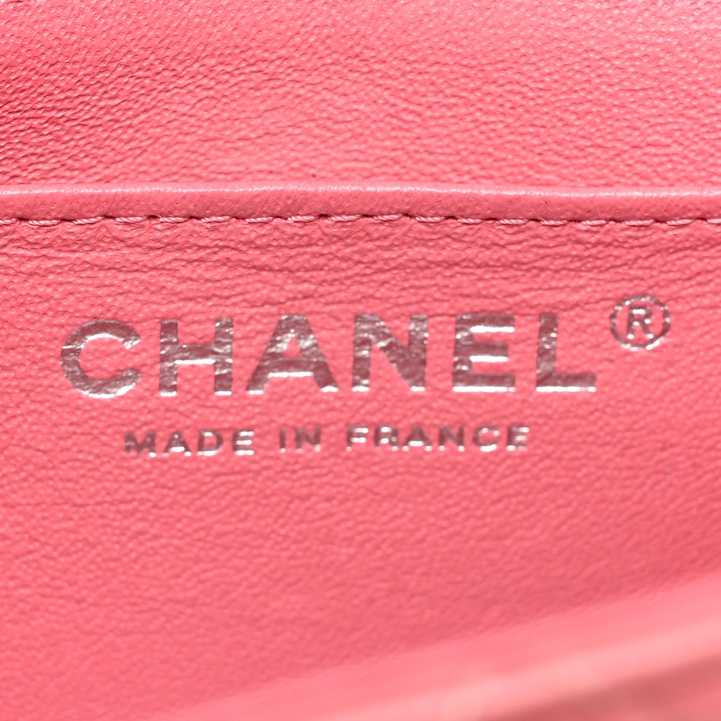 Lambskin Quilted Mini Square Flap Pink