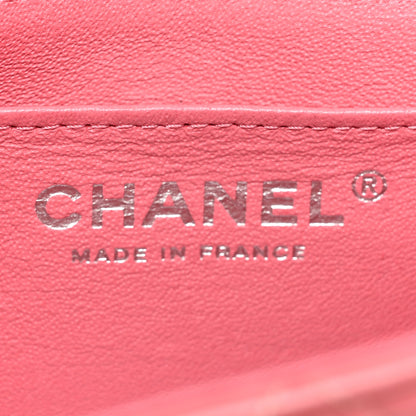 Chanel Lambskin Quilted Mini Square Flap Pink 6 of 13