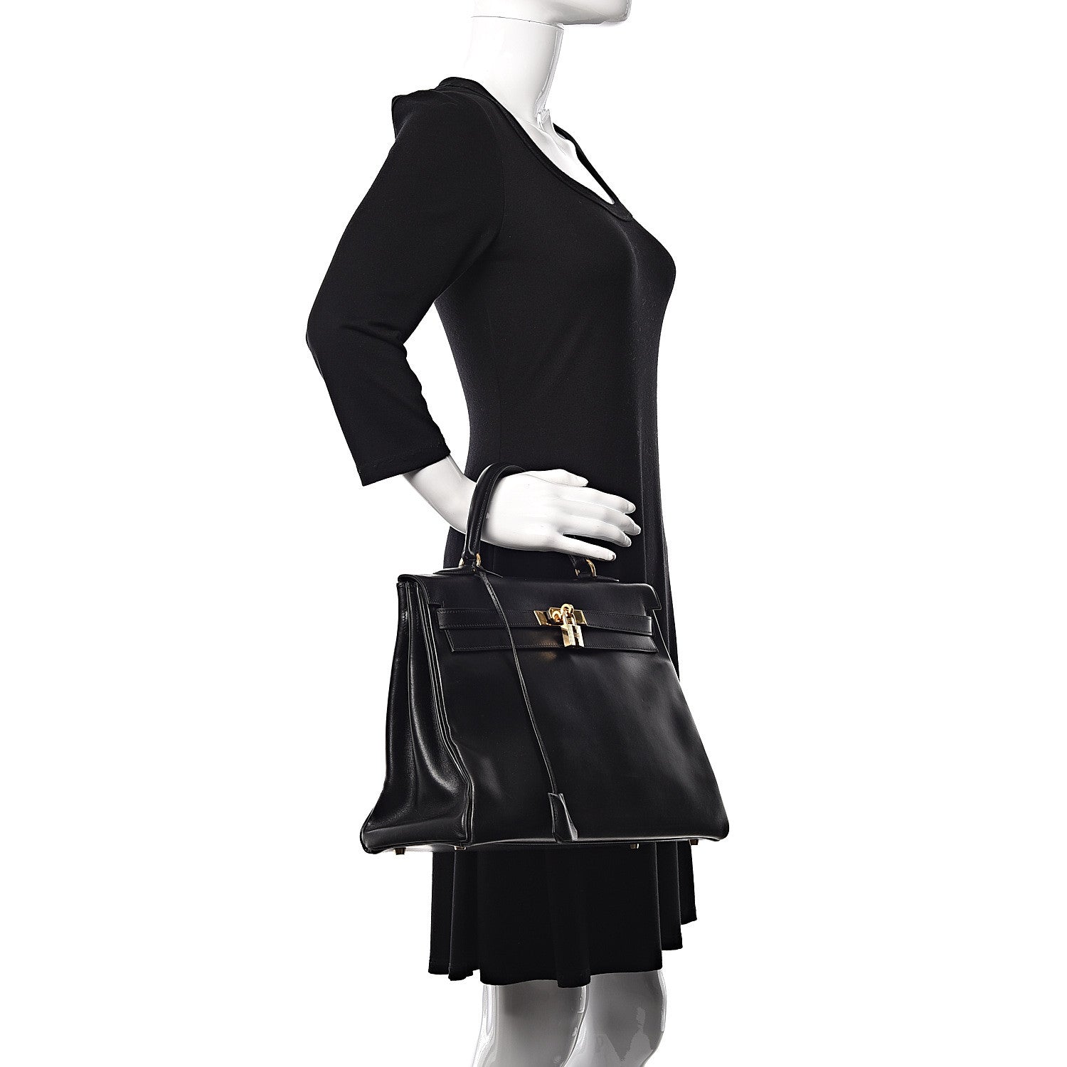Hermes Box Kelly Retourne 35 Black 2 of 37