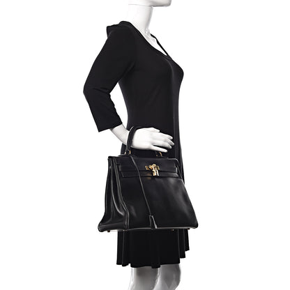 Hermes Box Kelly Retourne 35 Black 2 of 37