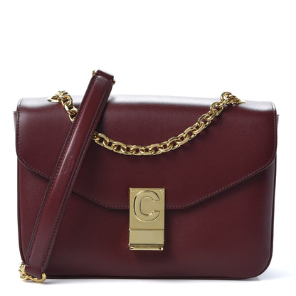 Celine Shiny Calfskin Medium C Bag Light Burgundy 1 of 9