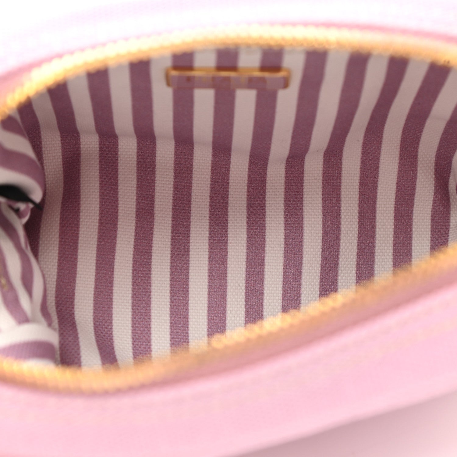 Prada Canvas Canapa Logo Pouch Alabastro 1036161 – FASHIONPHILE
