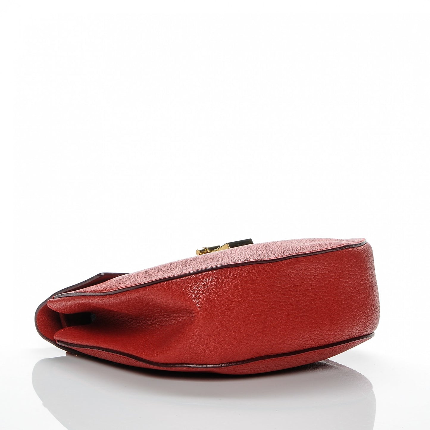Grained Lambskin Drew Shoulder Bag Plaid Red