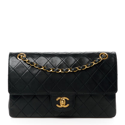 Chanel Lambskin Quilted Medium Double Flap Black 1 of 15