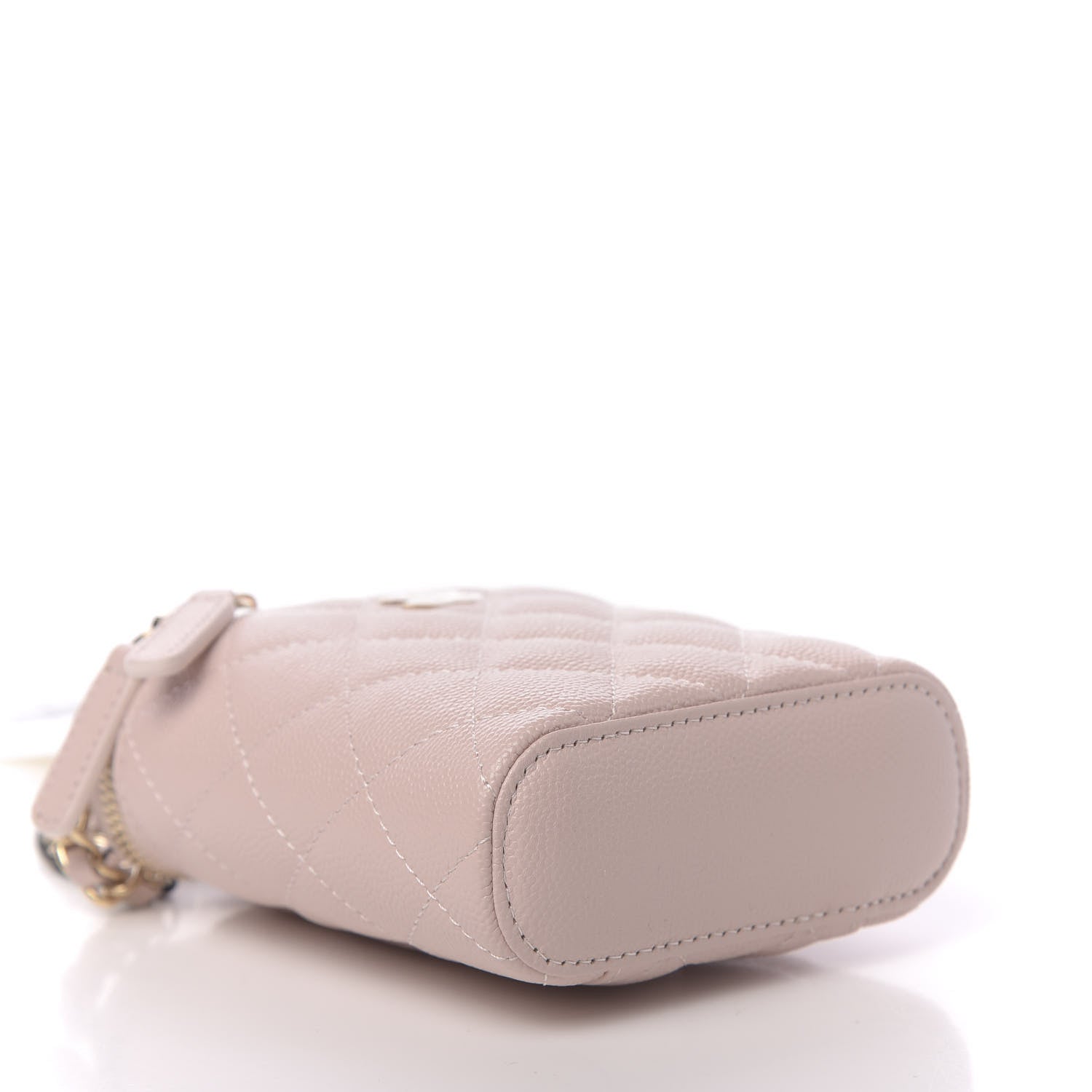 Chanel Caviar Quilted Small Vertical Coco Beauty Vanity Case With Chain Light Pink 2 of 11