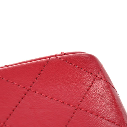 Chanel Lambskin Quilted Mini Top Handle Rectangular Flap Red 16 of 16