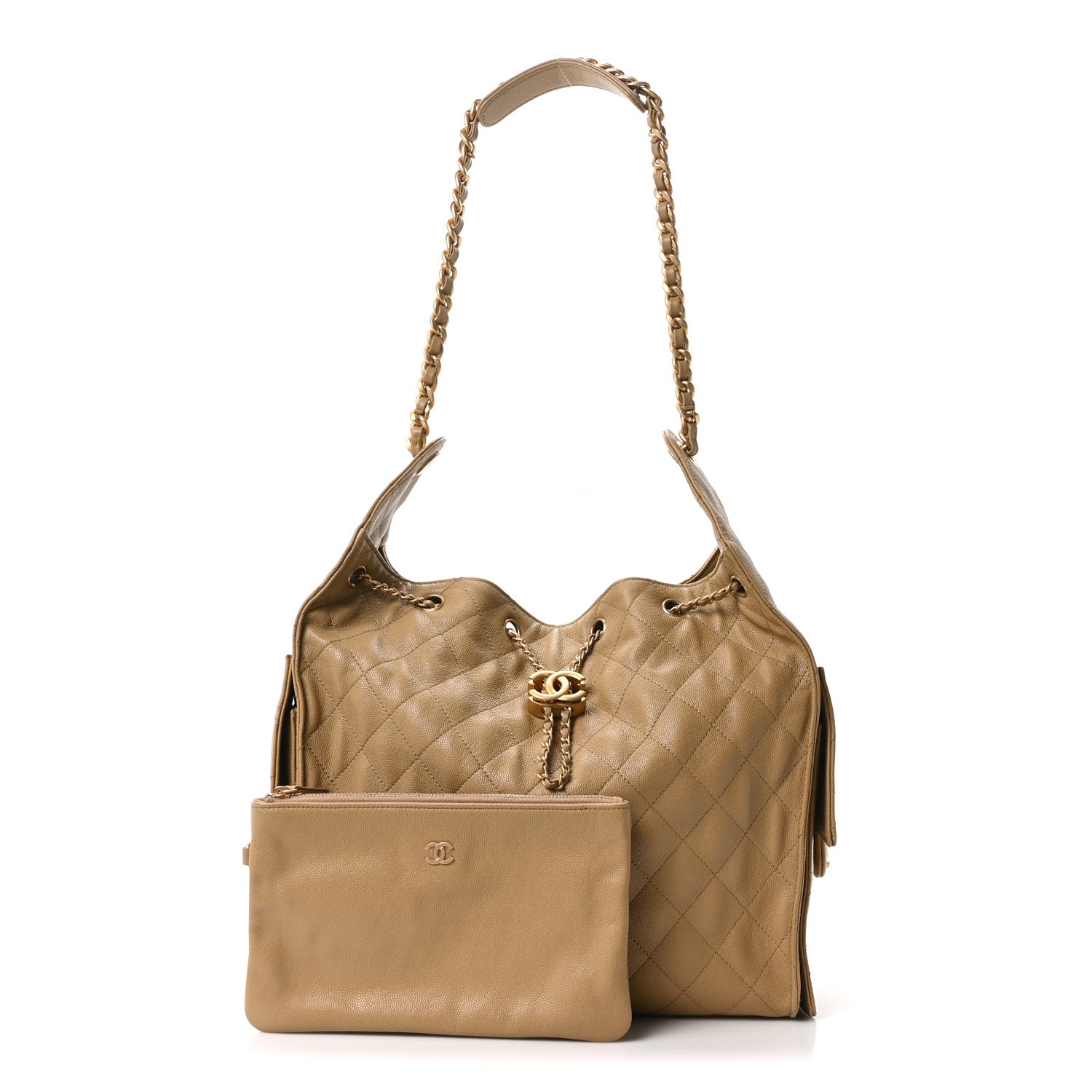 Chanel Caviar Quilted Medium Chanel 25 Handbag Dark Beige 3 of 11