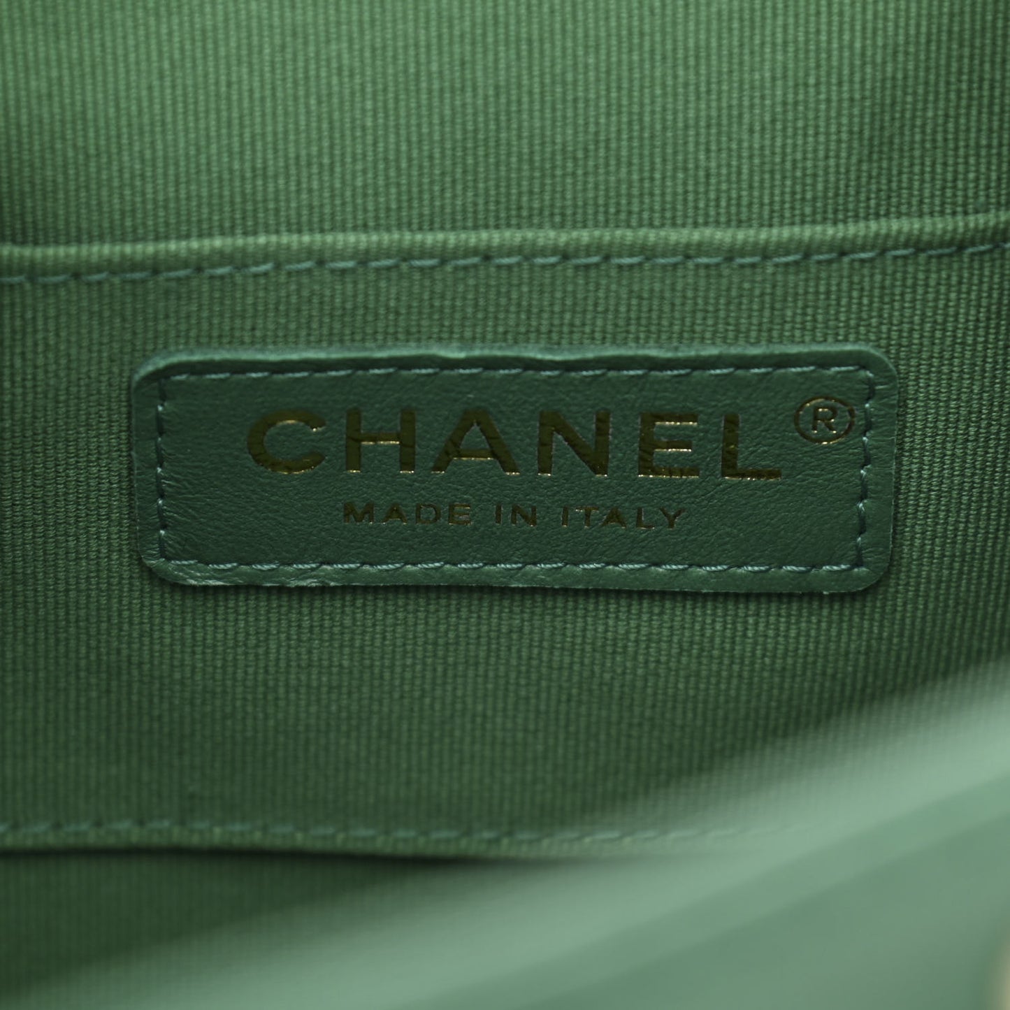 Lambskin Quilted Small Duma Drawstring Backpack Green
