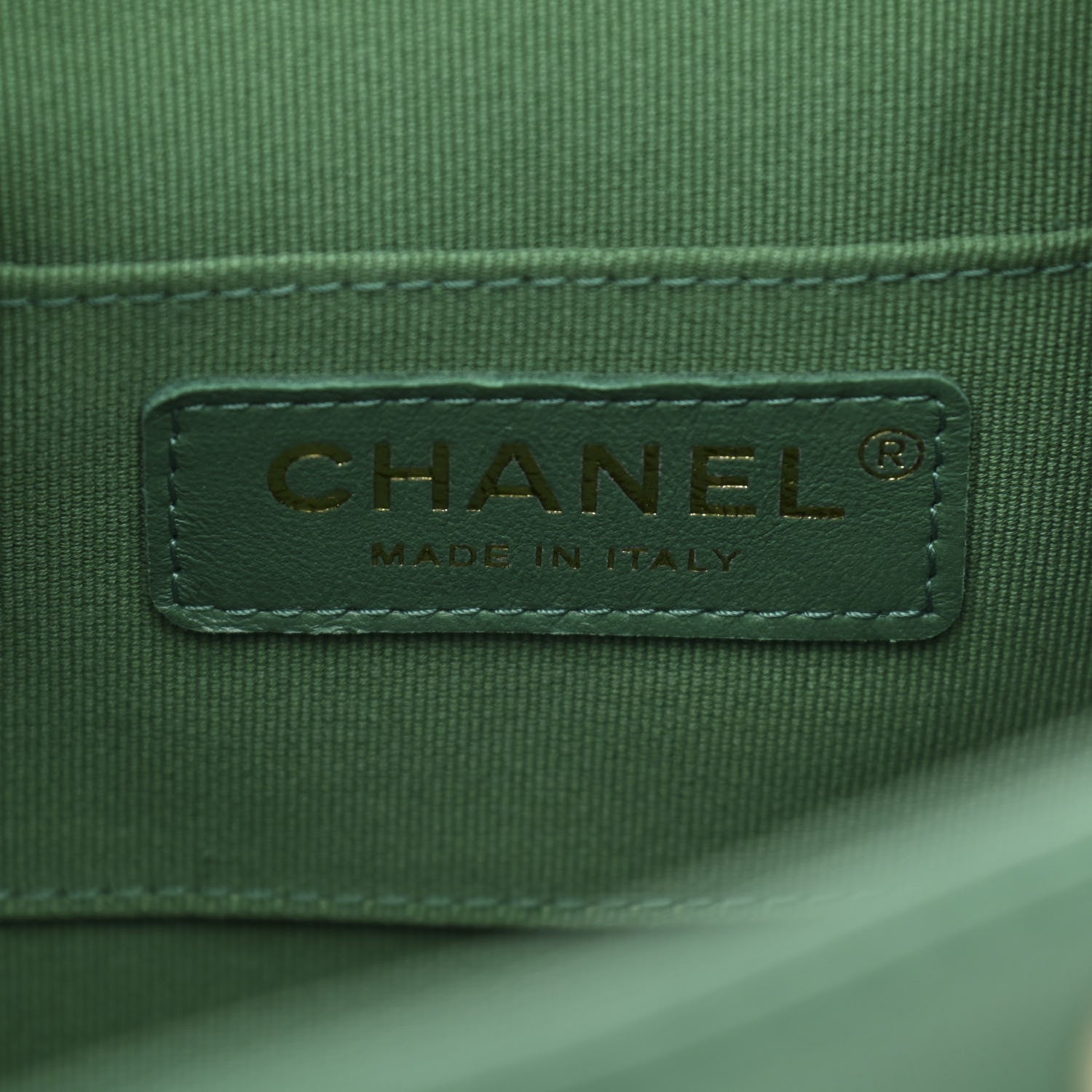 Chanel Lambskin Quilted Small Duma Drawstring Backpack Green 6 of 10