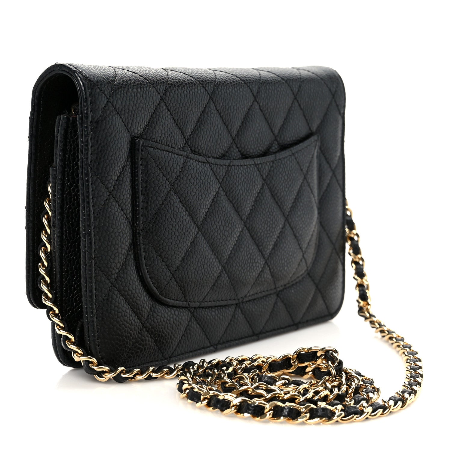 Chanel Caviar Quilted Wallet on Chain WOC Black 3 of 12