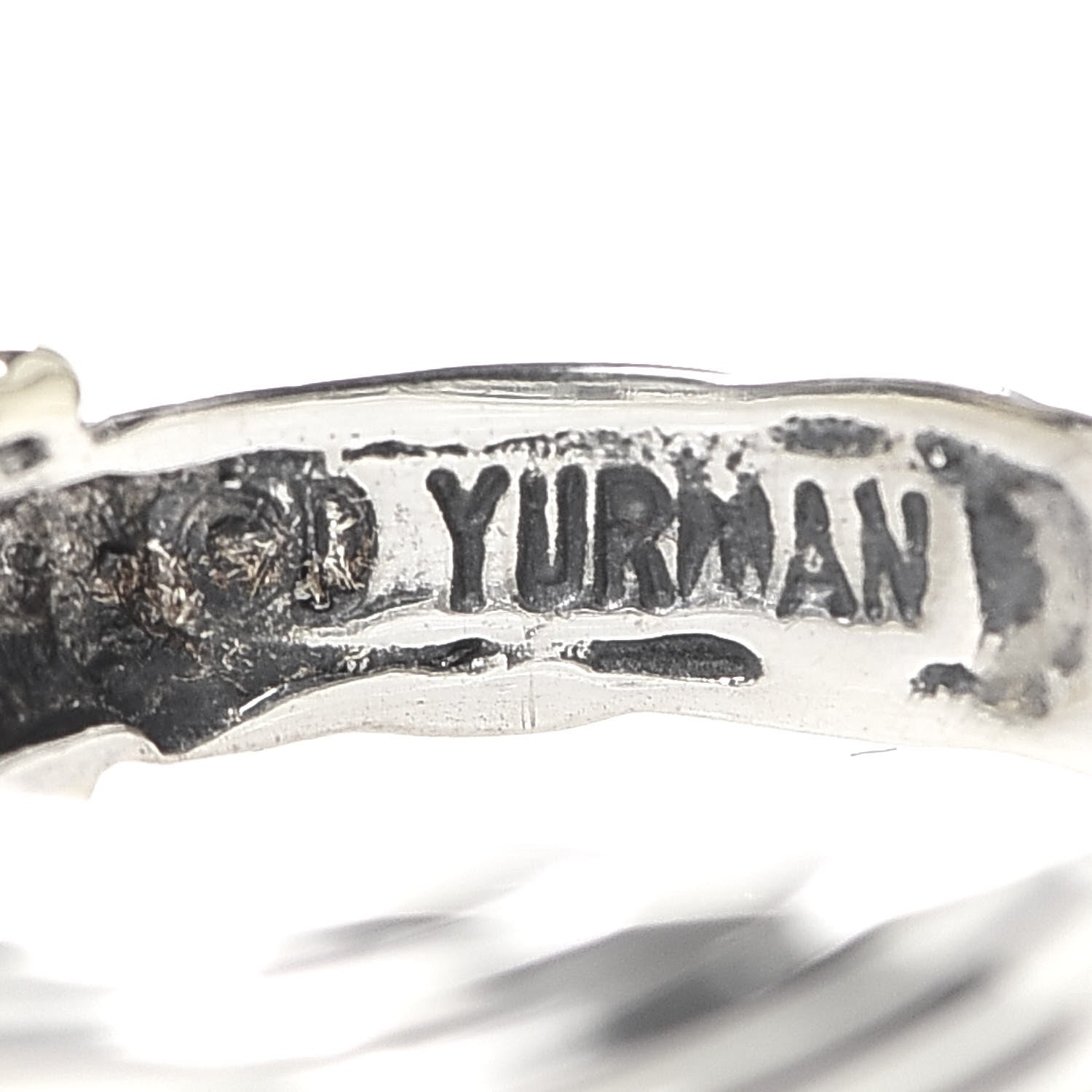 David Yurman Sterling Silver 14K Yellow Gold Citrine Cable Ring 47 4 4 of 4