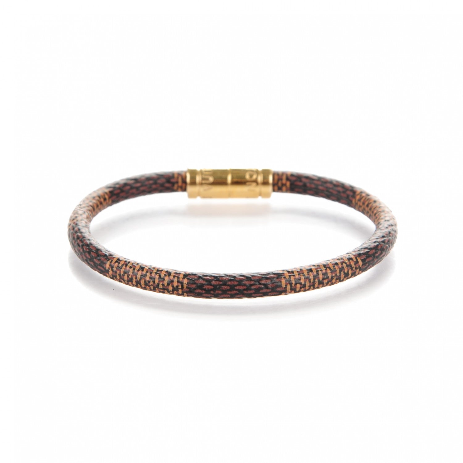 Louis Vuitton Damier Ebene Keep It Bracelet 17 3 of 4