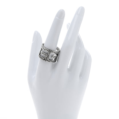 Gucci Sterling Silver Wide Square G Band Ring 62 10 2 of 4