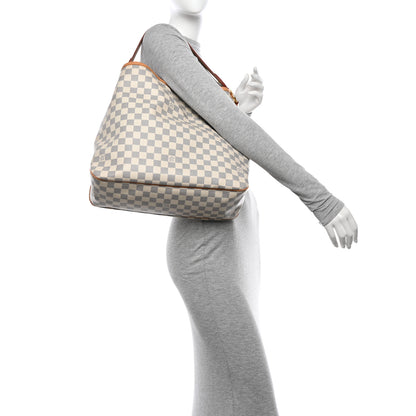 Louis Vuitton Damier Azur Delightful MM Pink 2 of 14