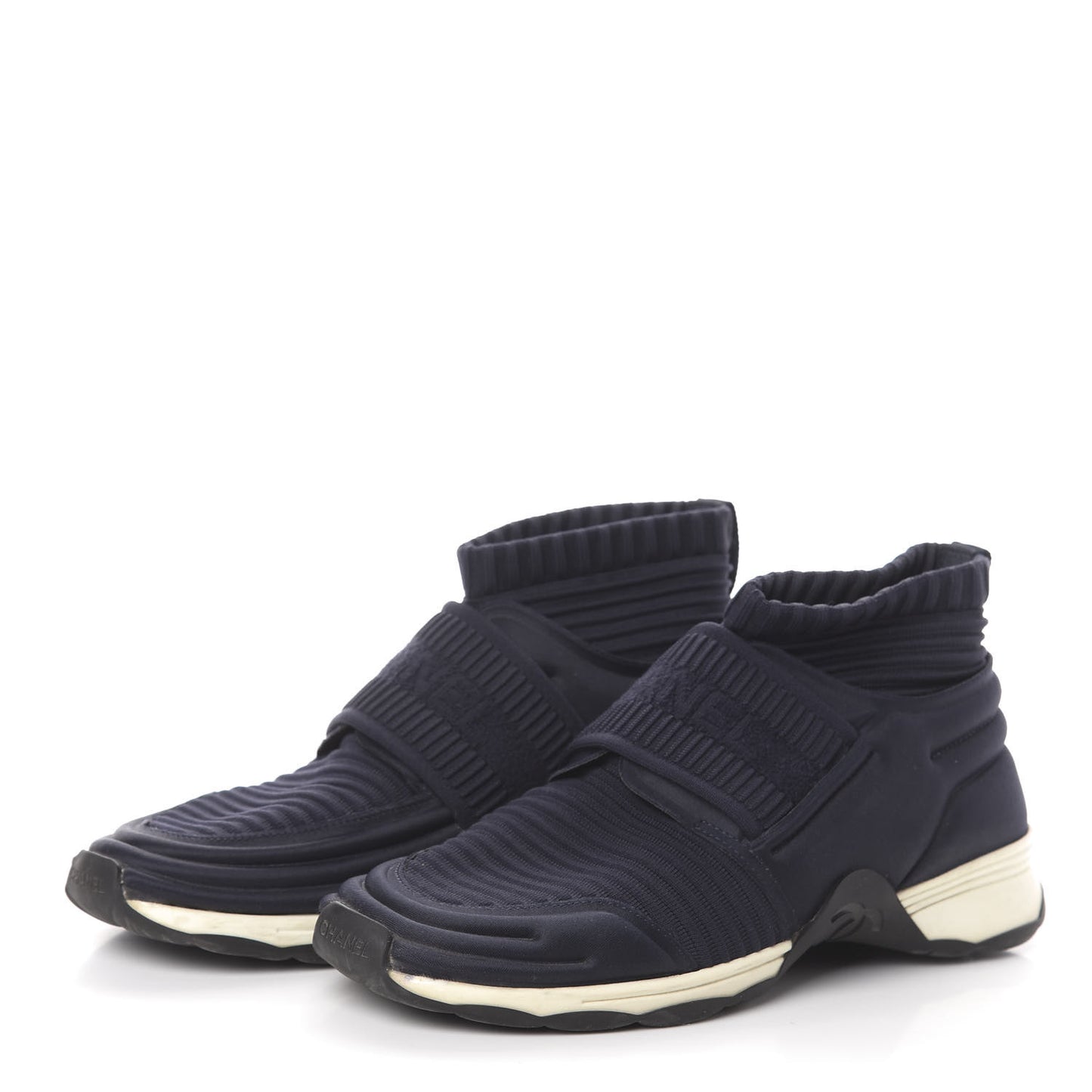 Stretch Fabric CC Sneakers 37 Blue