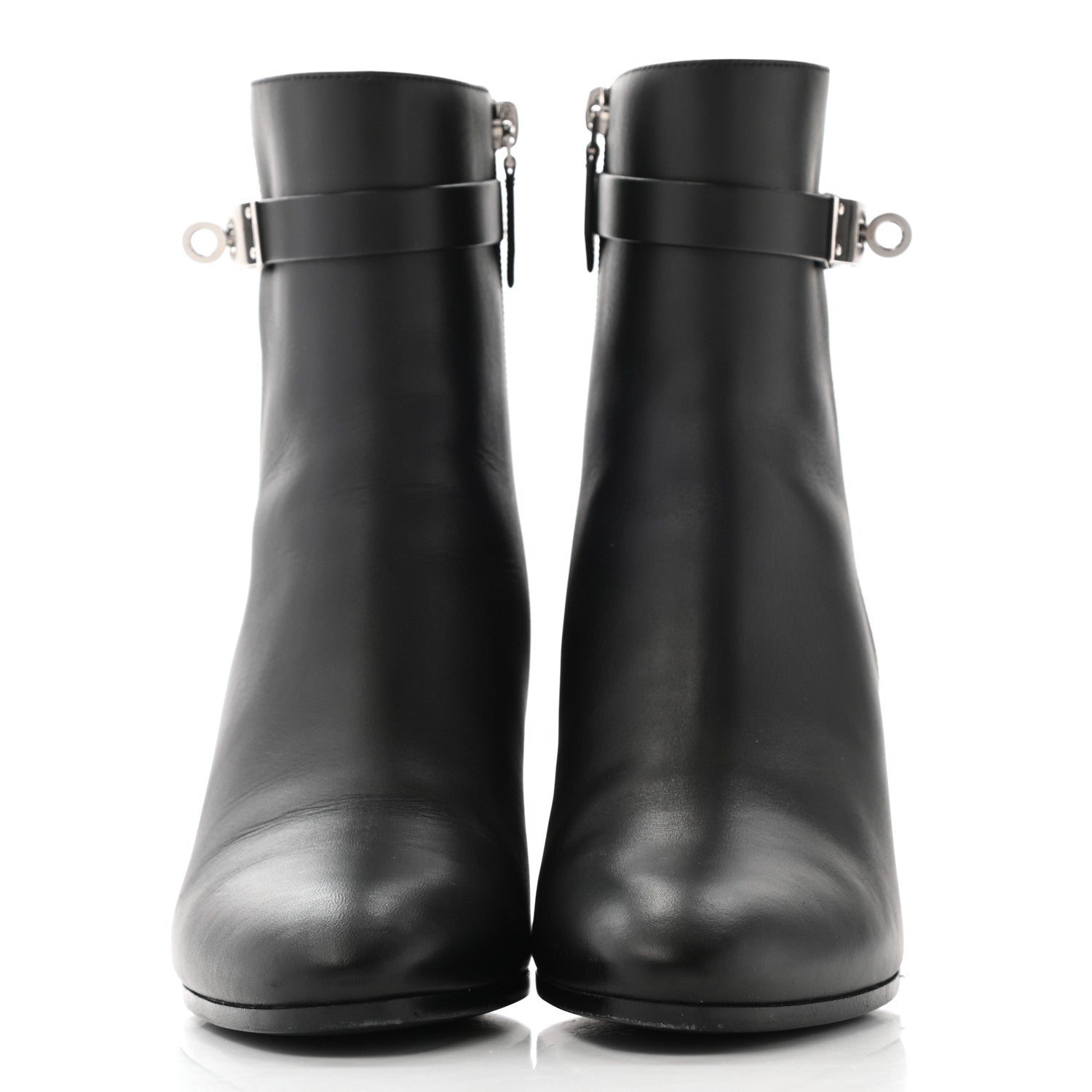 Hermes Calfskin Saint Germain Ankle Boots 38.5 Black 2 of 12