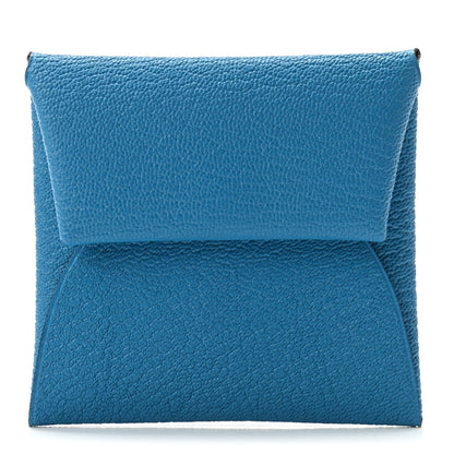 Hermes Chevre Mysore Bastia Verso Coin Purse Bleu Frida Cuivre 1 of 7