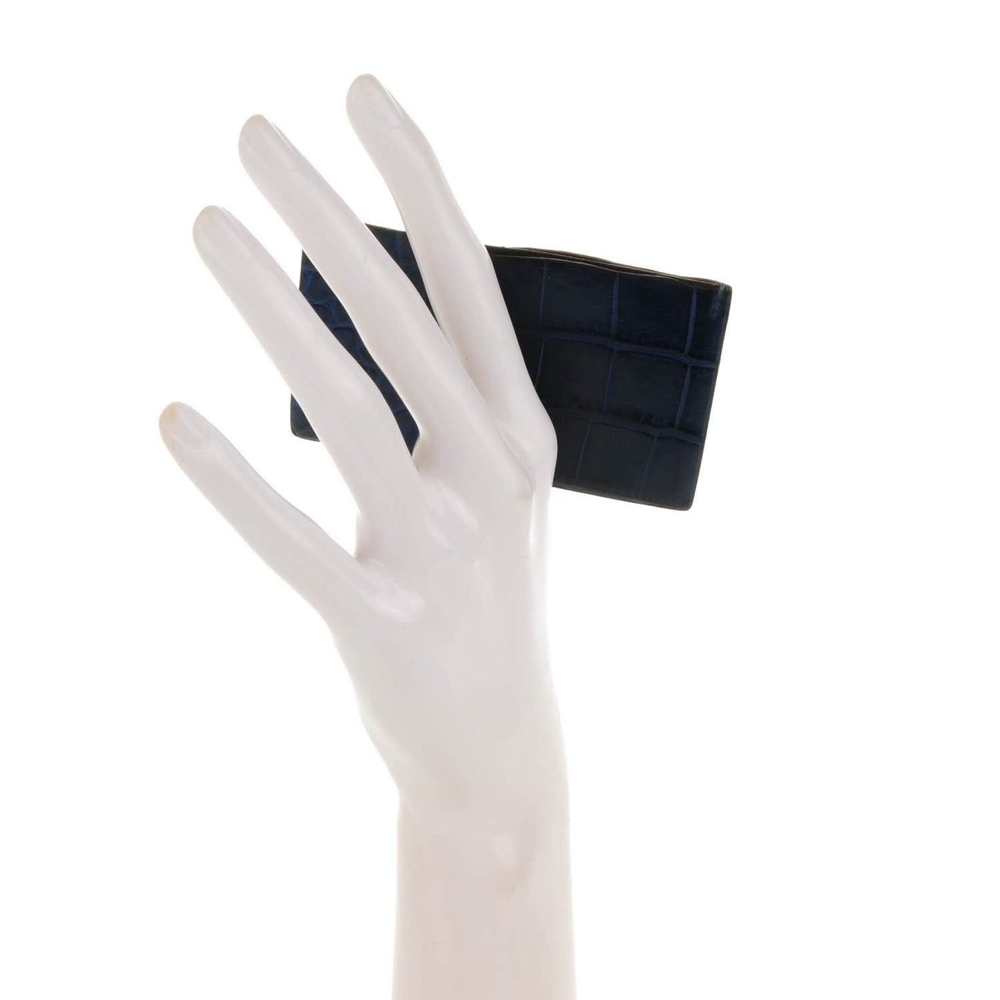 Matte Alligator Matte Petit H Card Case Bleu De Malte