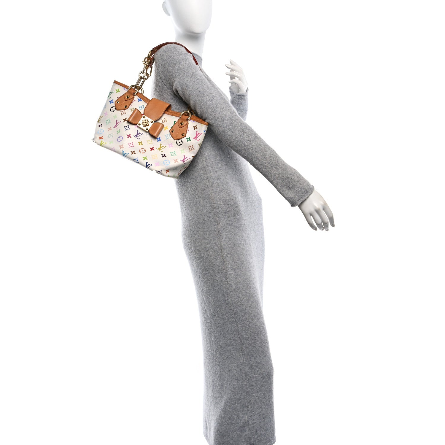 Louis Vuitton Monogram Multicolor Annie MM White 2 of 10