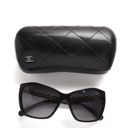 Chanel Lambskin Quilted Reissue Polarized Sunglasses 5327-Q Black 10 of 10