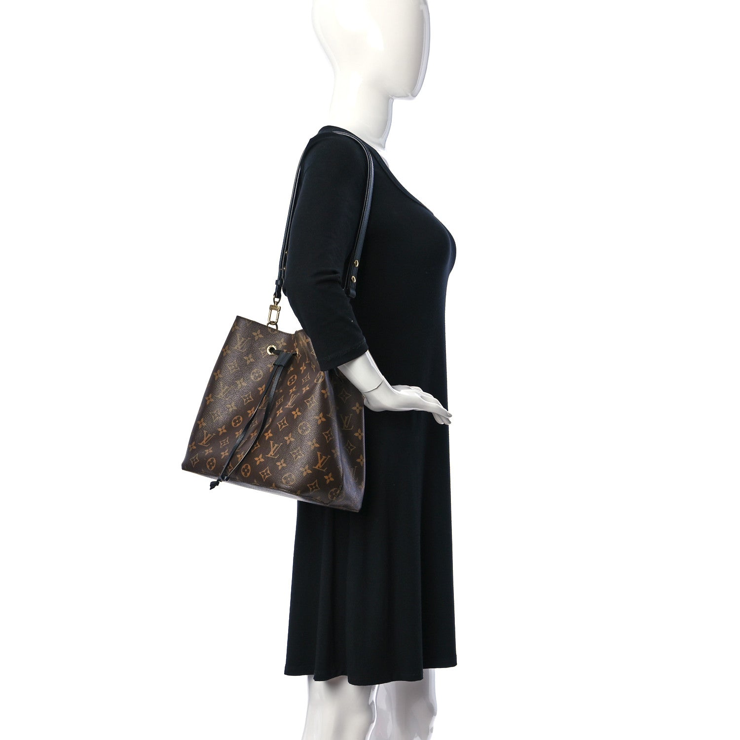 Louis Vuitton Monogram Neonoe MM Black 2 of 13
