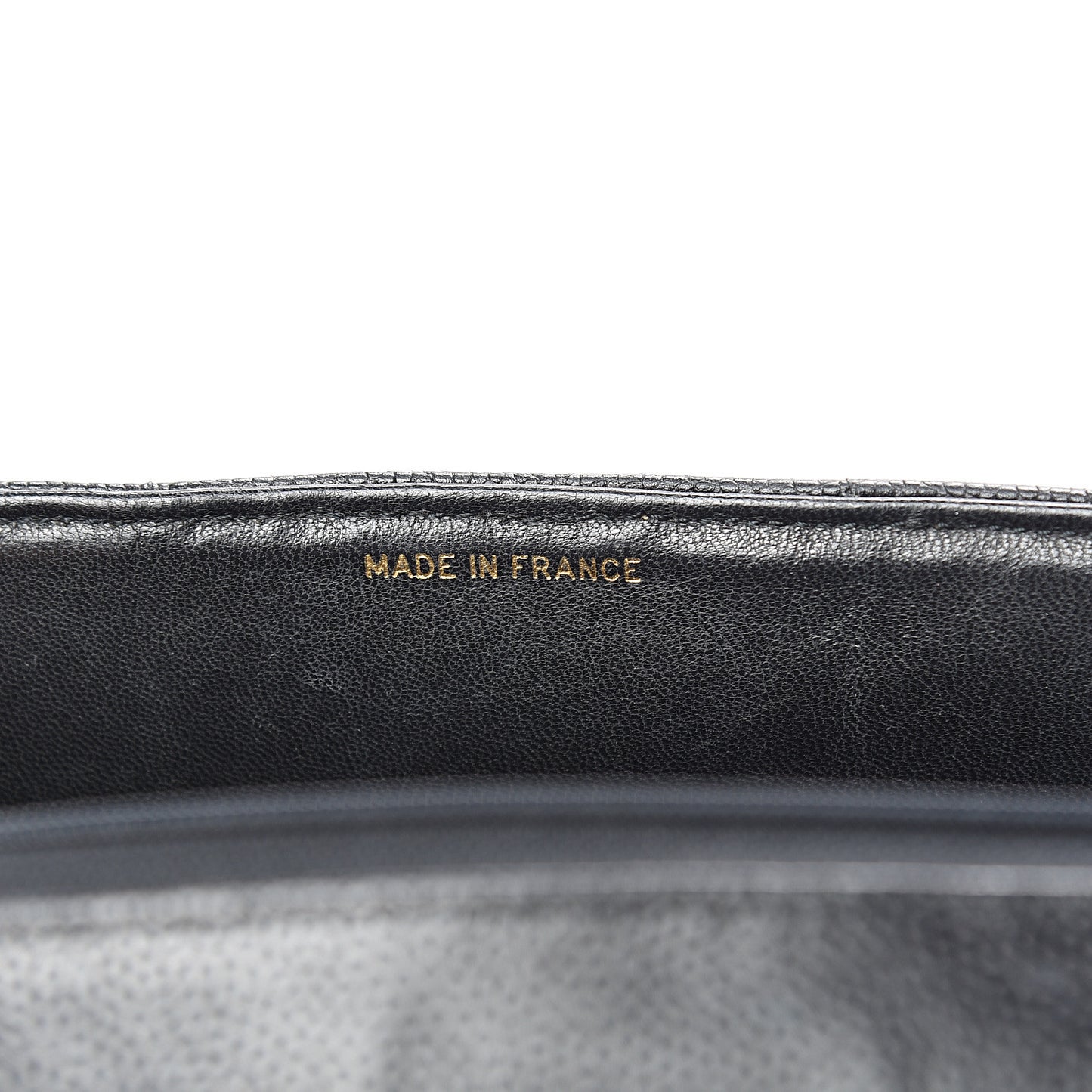 Caviar Vertical Quilted Jumbo Single Flap Black