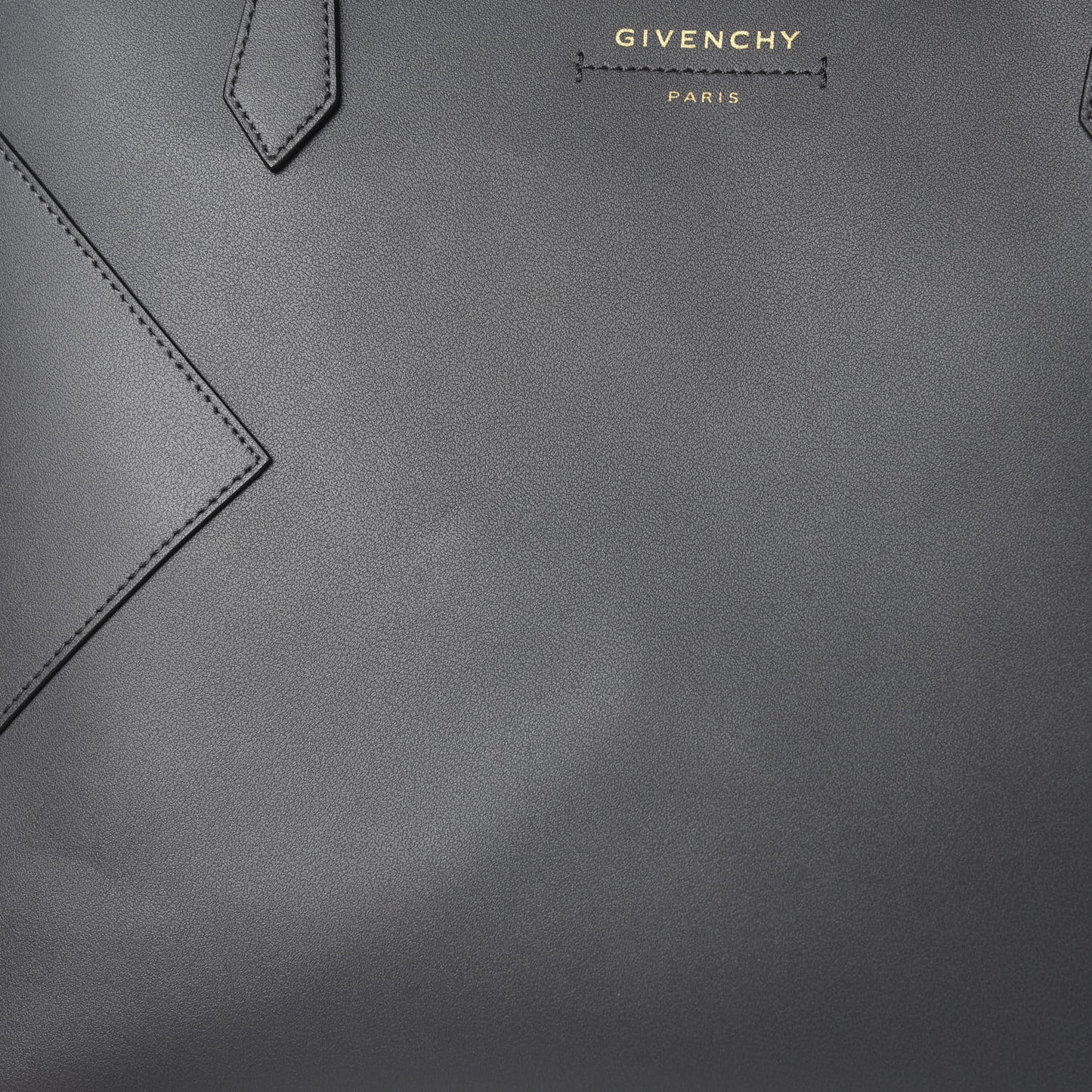 Smooth Calfskin Wing Shopper Tote Grey