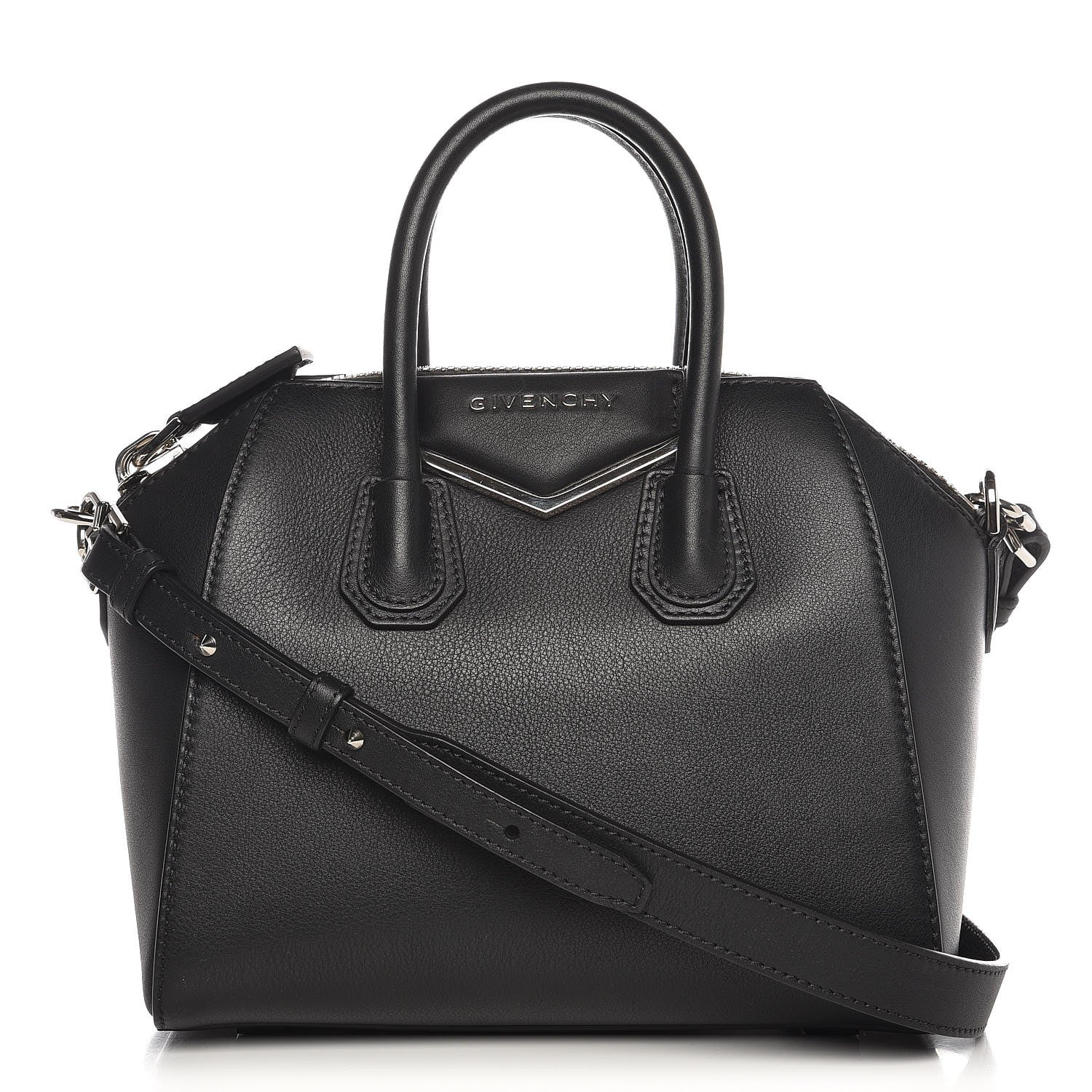 Givenchy Calfskin Mini Metal Antigona Black 1 of 8