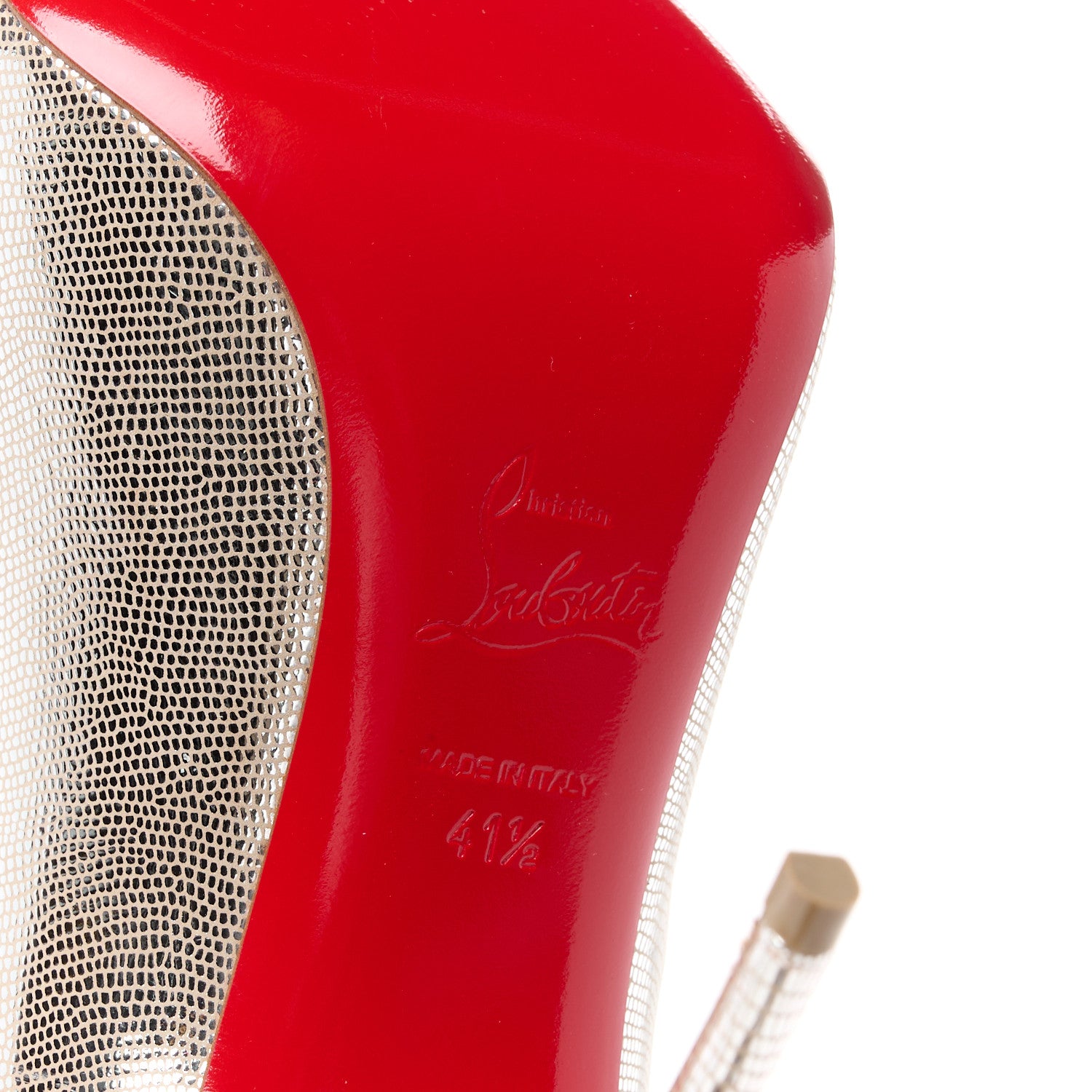 Christian Louboutin Metallic Pigalle Follies 100 Pumps 41.5 Silver 6 of 7