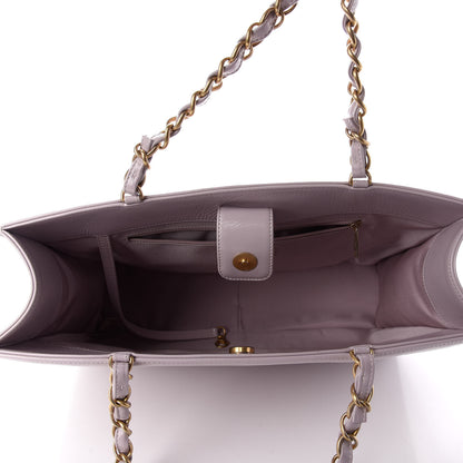 Chanel Shiny Aged Calfskin Shopping Bag Lilac 5 of 9