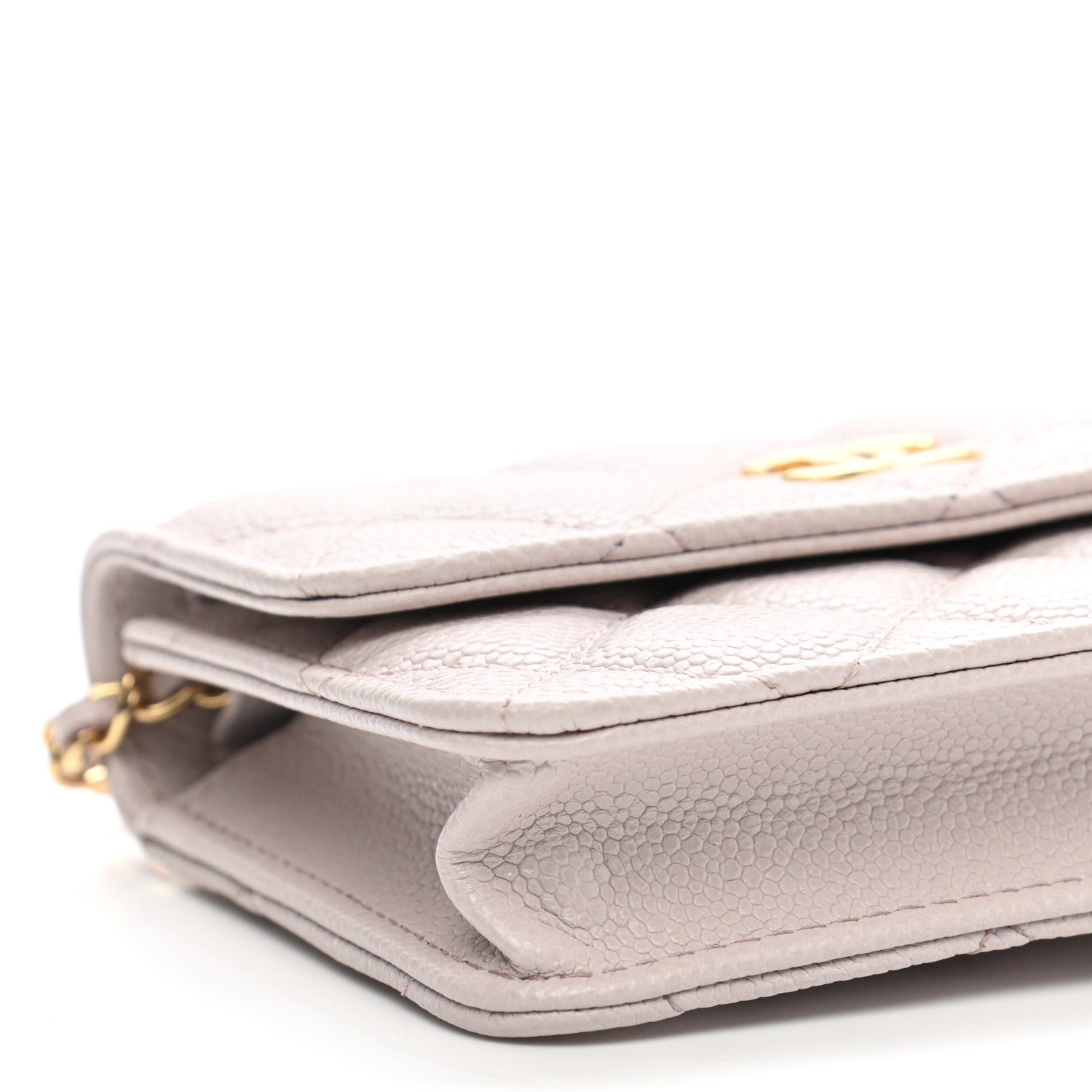 Chanel Caviar Quilted Miss Coco Clutch With Chain Light Purple 10 of 11