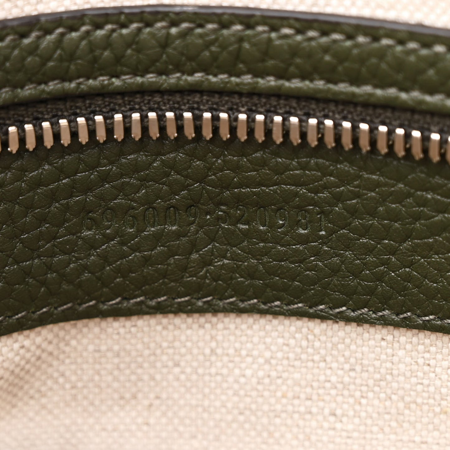 Piuma Calfskin Jumbo GG Embossed Medium Wristlet Messenger Bag Green