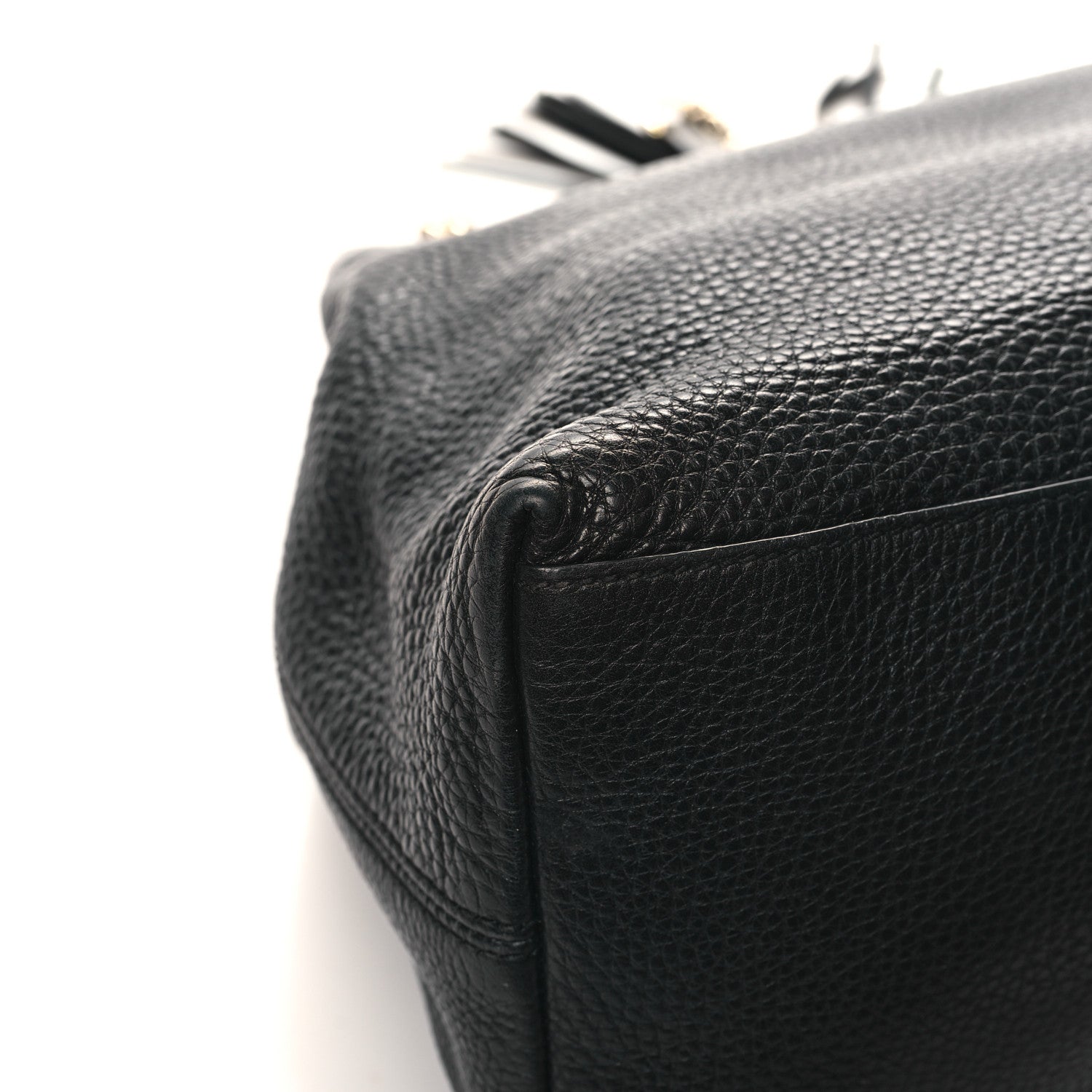 Gucci Pebbled Calfskin Medium Soho Chain Shoulder Bag Black 11 of 13