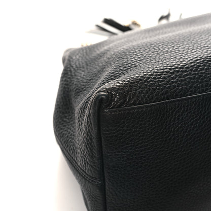 Gucci Pebbled Calfskin Medium Soho Chain Shoulder Bag Black 11 of 13