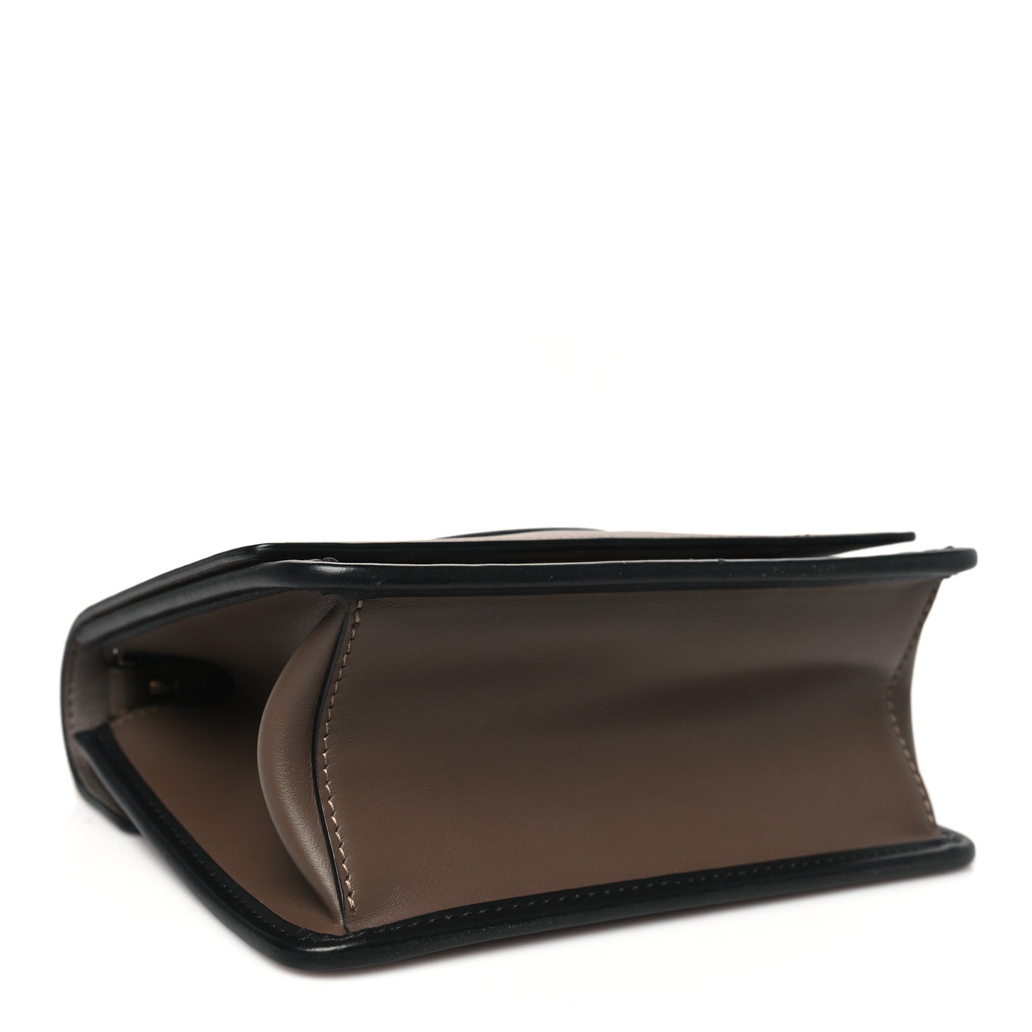 Fendi Vitello Century F is Fendi Bi-Color FF 1974 Embossed Small Kan I Shoulder Bag Maya Black 4 of 10