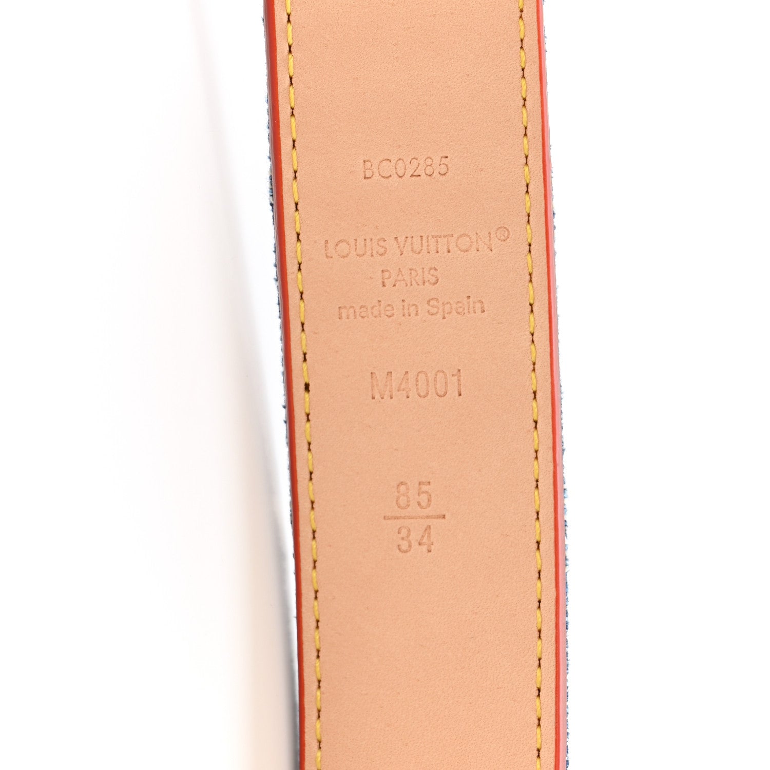 Louis Vuitton Denim Ardillon 30mm Belt 85 34 Blue 5 of 5