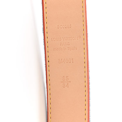 Louis Vuitton Denim Ardillon 30mm Belt 85 34 Blue 5 of 5