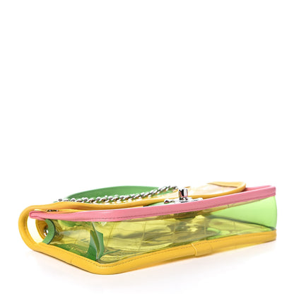 Chanel Lambskin PVC Quilted Mini Coco Splash Flap Yellow Green Pink 4 of 11