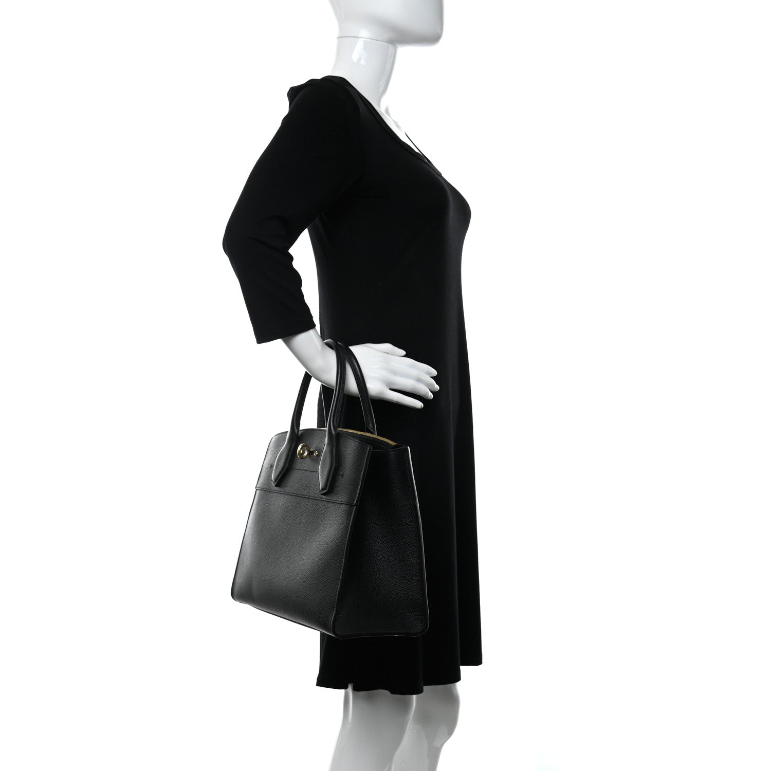 Louis Vuitton Taurillon City Steamer MM Black 2 of 11