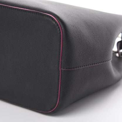 Louis Vuitton Calfskin Lockme Bucket Black 6 of 7