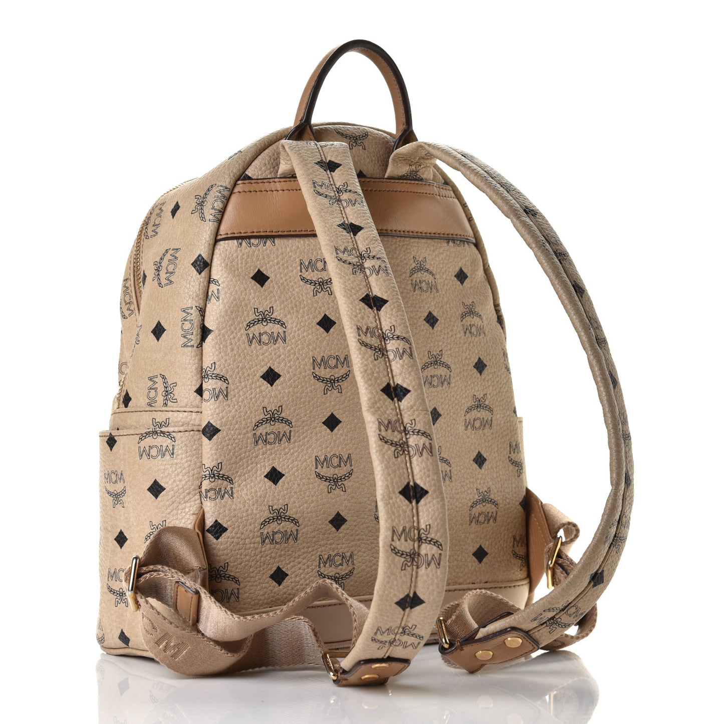 Visetos Small Sprinkle Stud Stark Backpack Beige