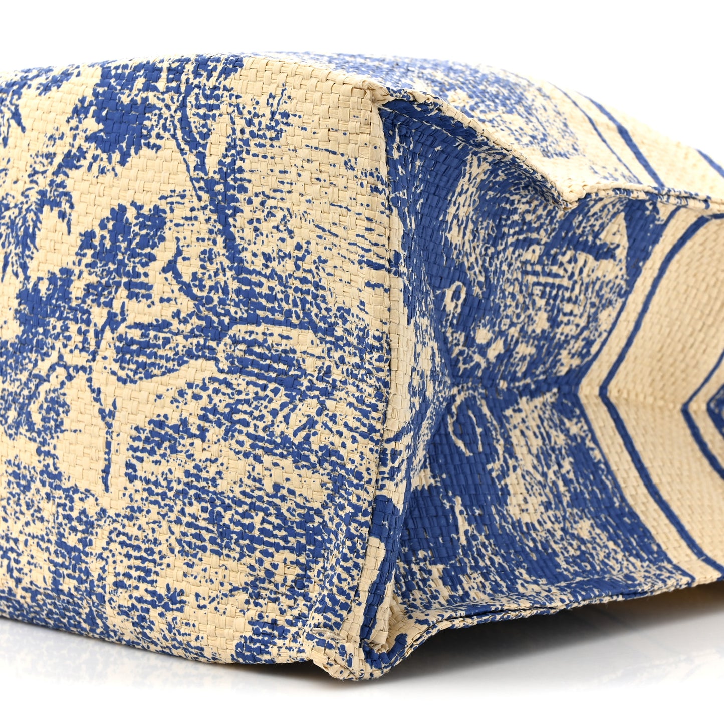 Straw Dioriviera Tote Blue