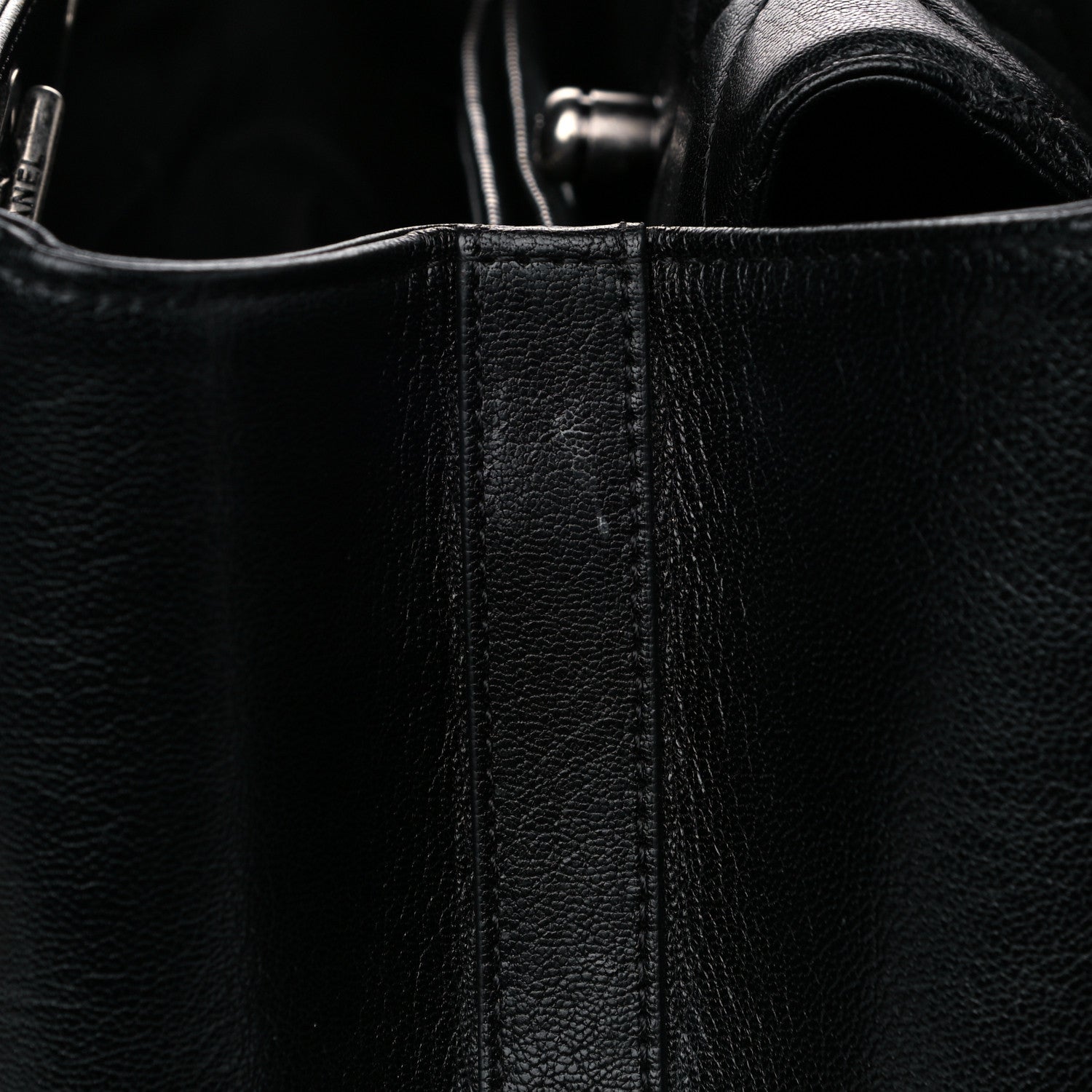 Chanel Goatskin Quilted Large City Rock Shopping Bag Black 18 of 30