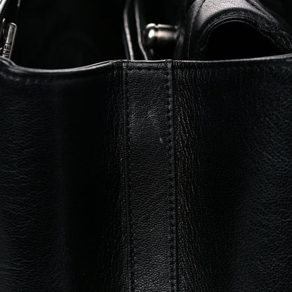 Chanel Goatskin Quilted Large City Rock Shopping Bag Black 18 of 30