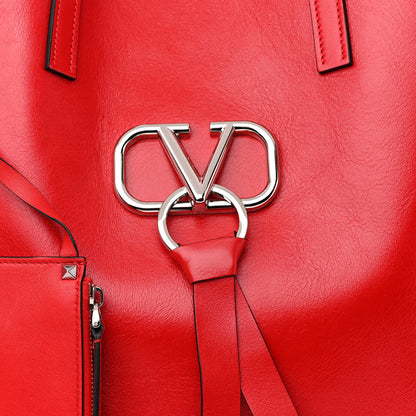 Valentino Garavani Smooth Calfskin VSling Tote Bag Rouge Pur 8 of 10