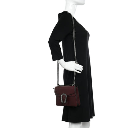Gucci Dollar Calfskin Crystal Mini Dionysus Shoulder Bag Vintage Bordeaux 2 of 11