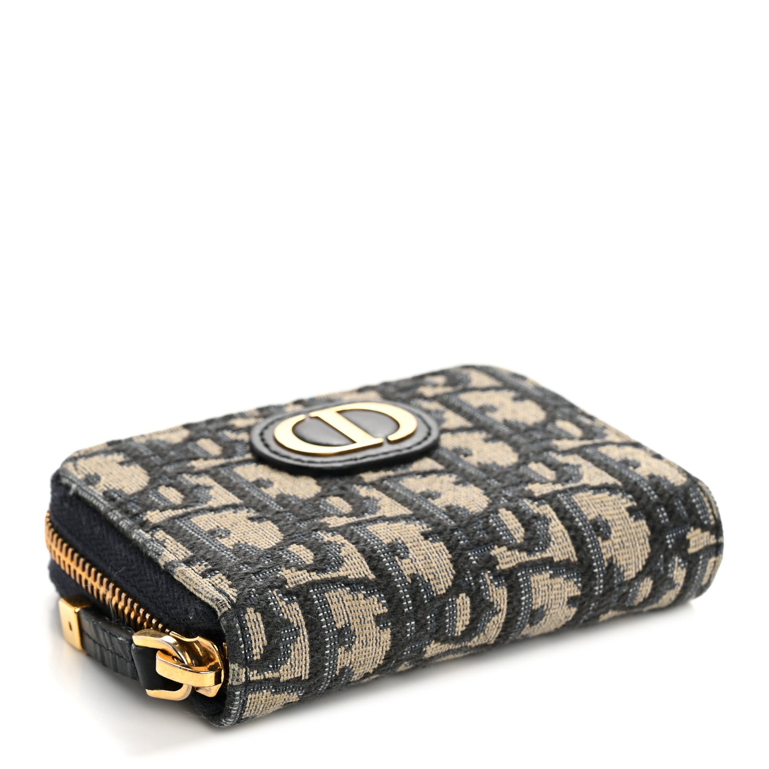 Christian Dior Oblique 30 Montaigne Voyageur Coin Purse Blue 4 of 7