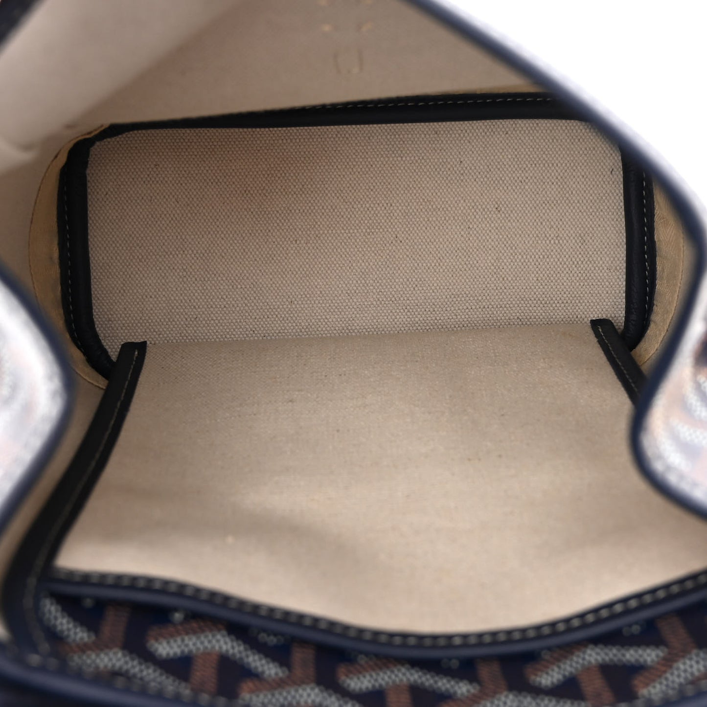 Goyardine Calfskin Mini Alpin Backpack Navy